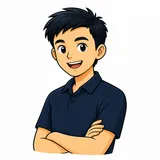 Ilustrasi doodle setengah badan Habib Hidayat